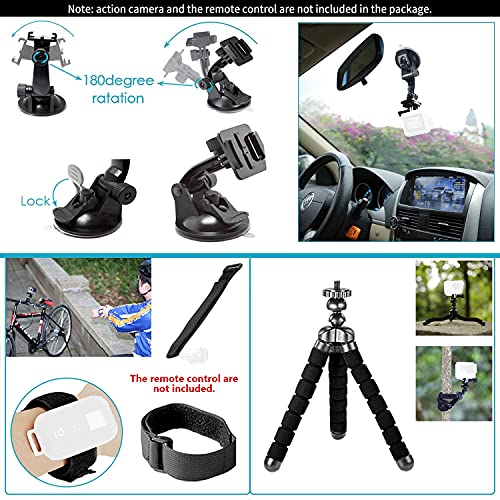 Neewer 50 in 1 Action Camera Accessory Kit Compatible with GoPro Hero10/9/8/7/6/5/4, GoPro Max, GoPro Fusion, Insta360, DJI Osmo Action/Action 2, AKASO, and more