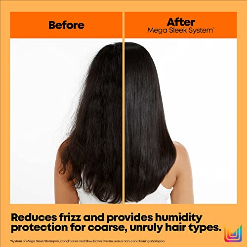 MATRIX Total Results Mega Sleek Shampoo with Shea Butter, Controls Frizz & Smooths Unruly Hair