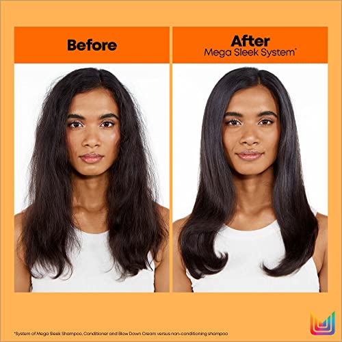 MATRIX Total Results Mega Sleek Shampoo with Shea Butter, Controls Frizz & Smooths Unruly Hair