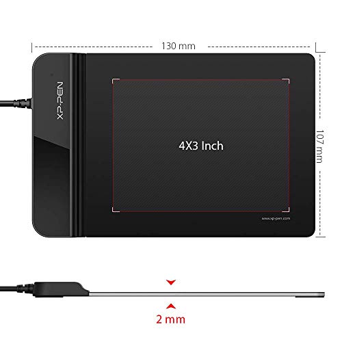 Drawing Tablet-XP-Pen G430S OSU Tablet Graphic Drawing Tablet with 8192 Levels Pressure Battery-Free Stylus, 4 x 3 inch Ultrathin Tablet for OSU Game, Online Teaching Compatible with Window/Mac
