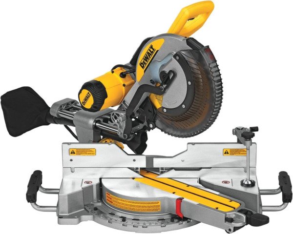 DEWALT Miter Saw, 12 Inch Double Bevel Sliding Compound Miter Saw, Includes Blade Wrench and Clamp, Increased Crosscut Capacity, Powerful 3800 RPM Motor 15 Amp (DWS779)
