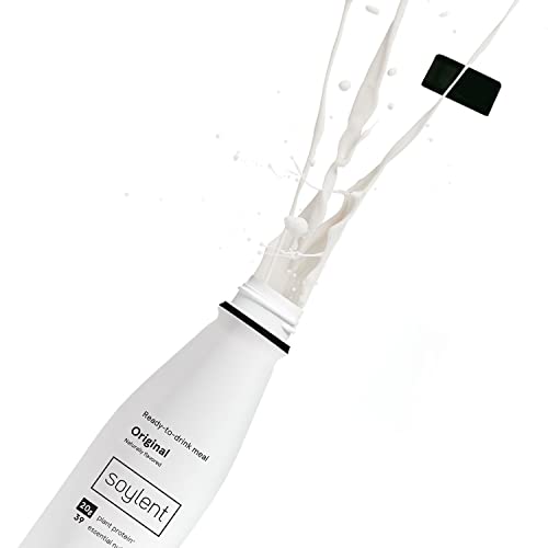 Soylent Plant Based Creamy Chocolate Meal Replacement Shake, Contains 20g Complete Vegan Protein, Ready-to-Drink, 14oz, 12 Pack