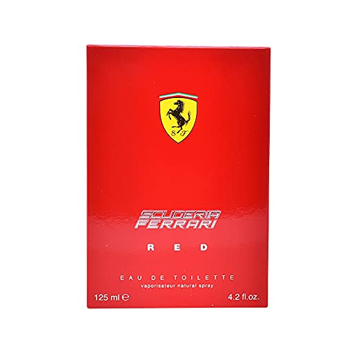 Ferrari Scuderia Red for Men Eau De Toilette Spray, 4.2 Fluid Ounce