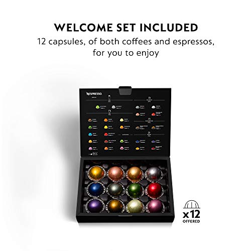Nespresso Vertuo Coffee and Espresso Machine by De'Longhi, Shiny Red