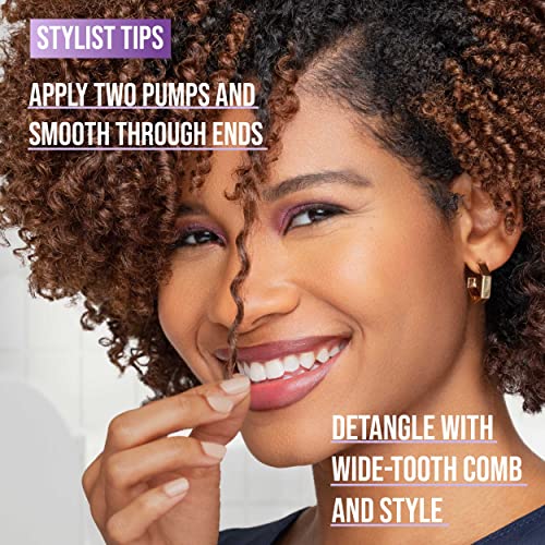 Pantene Gold Series Detangling Milk Hair Treatment for Curly Hair, Natural and Textured Hair, 7.6 Fl Oz – Leave-On Hair Detangler Infused with Rich Argan Oil, Dye and Sulfate Free Formula