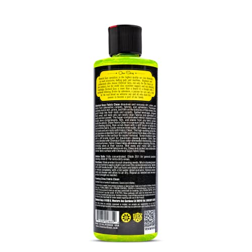 Chemical Guys CWS203_16 Foaming Citrus Fabric Clean Carpet & Upholstery Cleaner (Car Carpets, Seats & Floor Mats), 16 fl oz, Citrus Scent