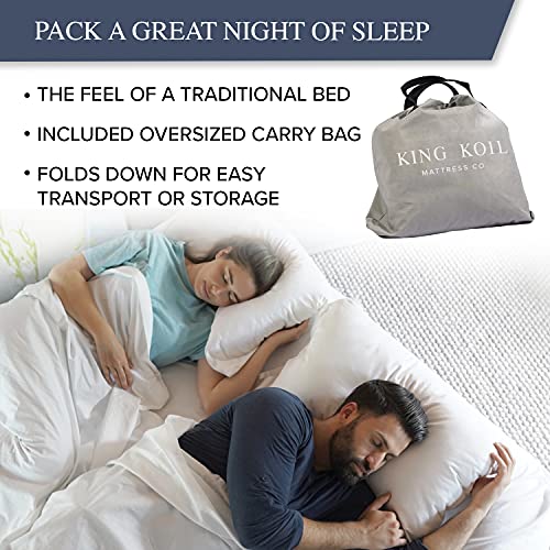 Luxury Queen Air Mattress, Double Height Comfort, Built-in Pump
