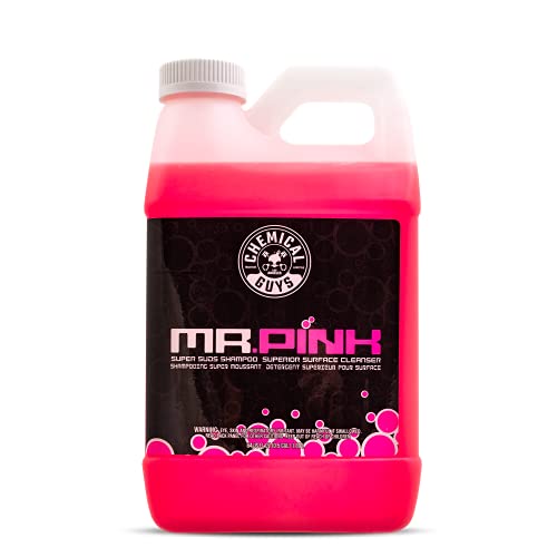 Chemical Guys CWS_402_64 Mr. Pink Foaming Car Wash Soap (Works with Foam Cannons, Foam Guns or Bucket Washes) Safe for Cars, Trucks, Motorcycles, RVs & More, 64 fl oz (Half Gallon), Candy Scent