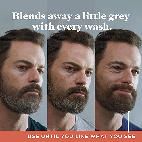Just For Men Control GX Grey Reducing Beard Wash Shampoo, Gradually Colors Mustache and Beard, Leaves Facial Hair Softer and Fuller, 4 Fl Oz - Pack of 1