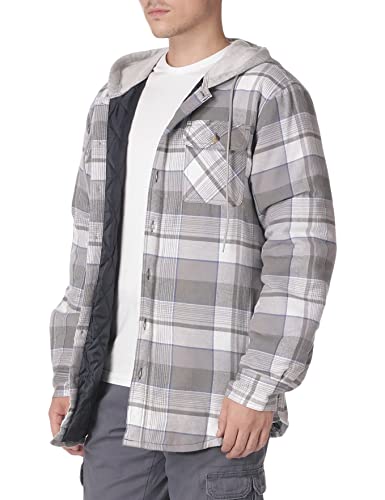 Wrangler Authentics Men's Flannel Shirt Jacket in Dark Olive