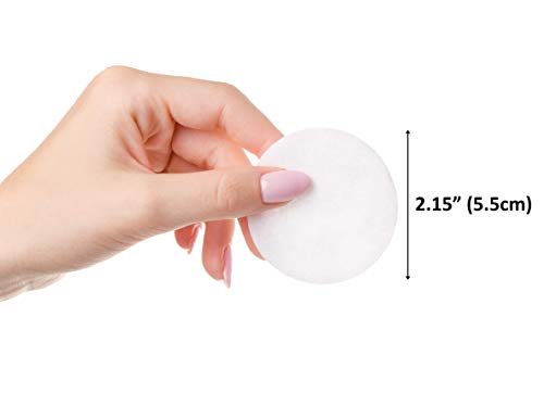Cliganic Premium Cotton Rounds for Face (300 Count) - Makeup Remover Pads, Hypoallergenic, Lint-Free | 100% Pure Cotton