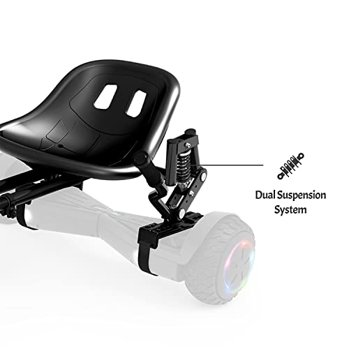 Jetson JetKart 2.0 Universal Hoverboard Attachment - Converts Hoverboard to Sit Down Electric Go Kart with Rear Suspension for Off Road Riding, Fits Any Rider Height