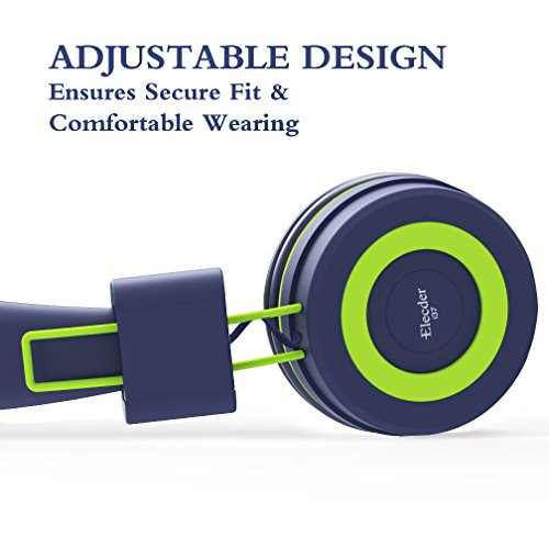 Elecder i37 Kids Headphones for Children Girls Boys Teens Foldable Adjustable On Ear Headphones with 3.5mm Jack for Cellphones Computer MP3/4 Kindle School