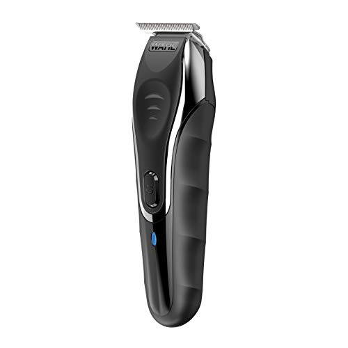 Wahl Aqua Blade rechargeable wet and dry beard trimmer with multiple interchangeable grooming heads.