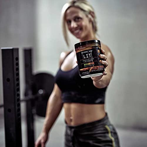 BEYOND RAW LIT | Clinically Dosed Pre-Workout Powder | Contains Caffeine, L-Citruline, and Beta-Alanine, Nitrix Oxide and Preworkout Supplement | Gummy Worm | 60 Servings