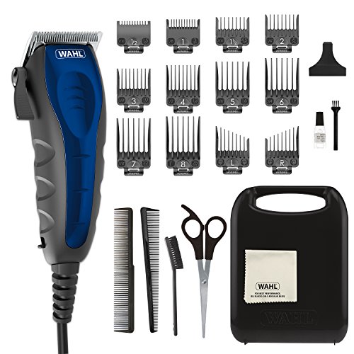 Wahl Clipper Self-Cut Compact Personal Haircutting Kit with Adjustable Taper Lever, and 12 Hair Clipper Guards for Clipping, Trimming & Personal Grooming – Model 79467