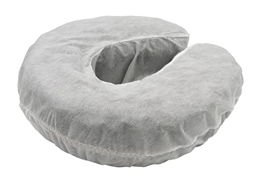 LIFESOFT Disposable Headrest Covers Fitted Non-Sticking Face Cradle Covers, Universal Size, 50 Count