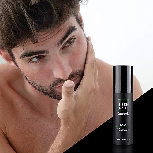 Tiege Hanley ACNE Systems | Uncomplicated Skin Care for Men | Dermatologist Approved | Face Wash, Moisturizer with SPF20, Exfoliating Scrub & 1.6% Salicylic Acid Cream | Korean PeptideTechnology