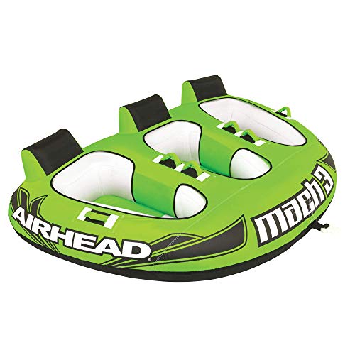 Airhead Mach 3, 1-3 Rider Towable Tube for Boating