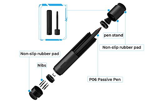 XP-PEN Artist12 11.6 Inch FHD Drawing Monitor Pen Display Graphic Monitor with PN06 Battery-Free Pen Multi-Function Pen Holder and Glove 8192 Pressure Sensitivity