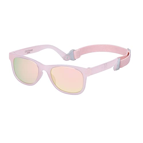 COCOSAND Baby Sunglasses with Strap UV400 Protection Flexible Frame For Girls Boys Age 0-24months