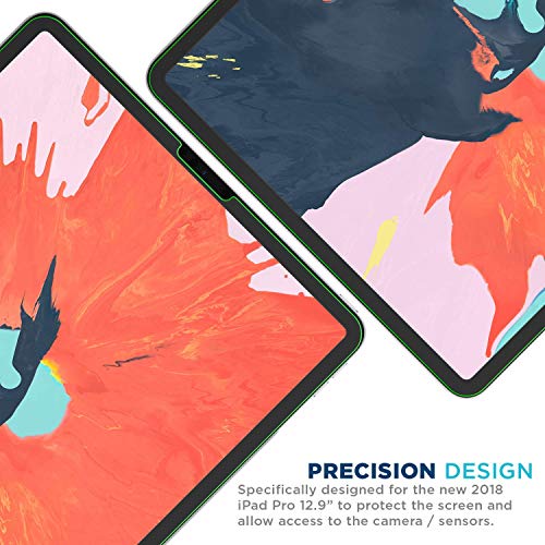 Tech Armor Matte Anti-Glare/Anti-Fingerprint Film Screen Protector Designed for Apple NEW iPad Pro 12.9 Inch 2021, 2020, 2018 2 Pack