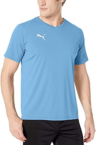 PUMA Men's Liga Core Jersey, Silver Lake Blue/Black, S