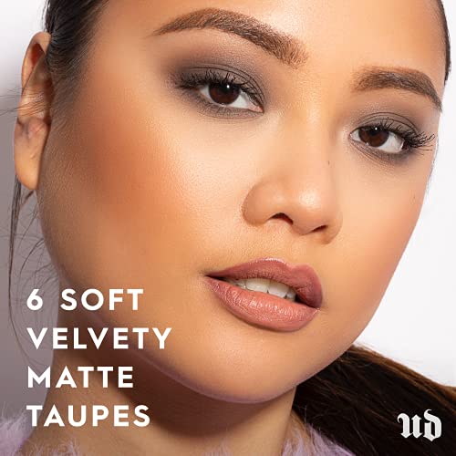 Urban Decay Naked2 Basics Eyeshadow Palette, 6 Taupe & Brown Matte Neutral Shades - Ultra-Blendable, Rich Colors with Velvety Texture - Makeup Set Includes Mirror & Full-Size Pans - Great for Travel