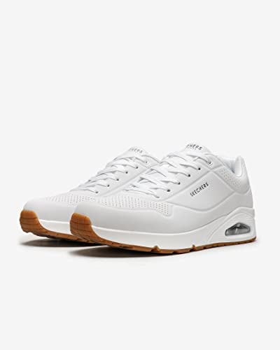 Skechers Men's Uno-Stand On Air Sneaker, White, 10