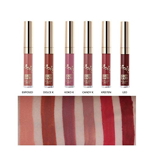 6PCS Matte Liquid Lipstick Set Non-Stick Cup Waterproof Long Lasting Birthday Edition Durable Liquid Lipgloss Beauty Cosmetics Makeup Set Gifts for Women Girls