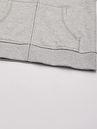 Nautica Girls' Little Fleece Full-Zip Hoodie Sweatshirt, Grey Heather, 6