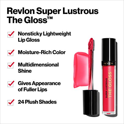 REVLON Super Lustrous Lip Gloss, Black Cherry, 0.13 Ounce (Pack of 1)