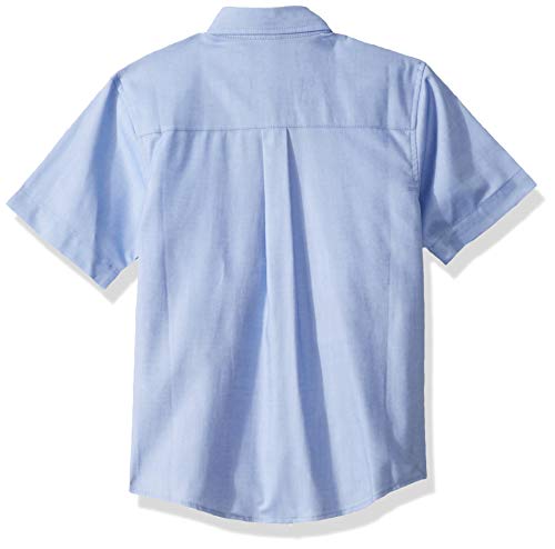 Nautica boys School Uniform Short Sleeve Button-down Oxford Button Down Shirt, Blue, 10 12 US