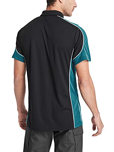 MAGCOMSEN Men's Outdoor Golf Polo Short Sleeve 3 Button Quick Dry Casucal Pique Jersey Polo Shirts