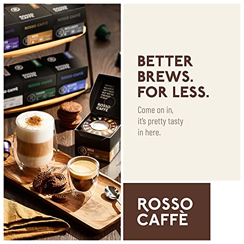 Rosso Coffee Capsules for Nespresso Original Machine - 120 Gourmet Espresso Pods, Compatible with Nespresso Original Line Machines (Variety Pack)