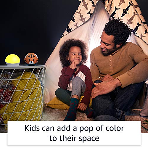 Echo Glow smart lamp creates a colorful ambiance for kids' rooms