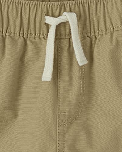 The Children's Place baby boys and Toddler Pull on Jogger Shorts, Flax Single, 3T US