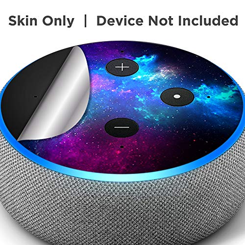Galaxy Space Gasses - Vinyl Decal Skin Compatible with Amazon Echo Dot 3rd Generation Alexa - Decorations for Your Smart Home Speakers, Great Accessories Gift for mom, dad, Birthday, Kids
