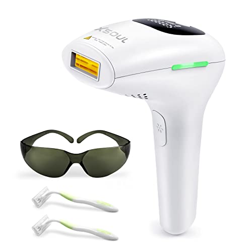 Person using Amazon Hair Removal Dermaflash Pro on legs, showcasing smooth skin