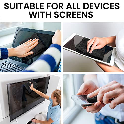 Screen Cleaner Spray (16oz) - Large Screen Cleaner Bottle - TV Screen Cleaner, Computer Screen Cleaner, for Laptop, Phone, Ipad - Computer Cleaning kit Electronic Cleaner - Microfiber Cloth Included