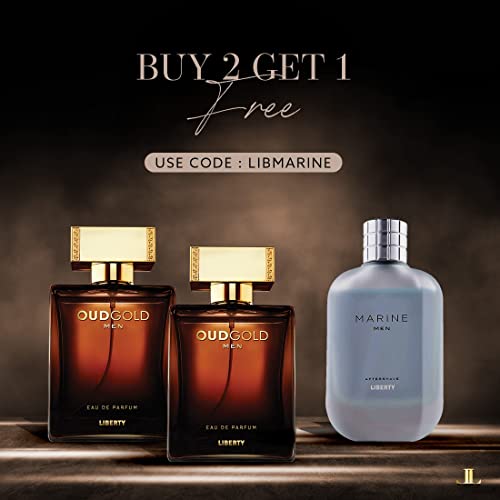 Liberty LUXURY Oud Perfume for Men & Women 24 Hours, Long Lasting Smell, Valentine Gift, Eau de Parfum(EDP) - (OudGold, 50ml)