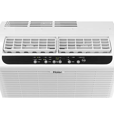 Haier Electronic Window Air Conditioner, 6,200 BTU, Ultra-Quiet, Serenity Series, Easy Install Kit & Remote Included, Minimal Noise, Maximum Cooling, Cools up to 250 Square Feet, 115 Volts