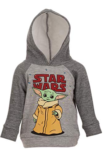 STAR WARS The Mandalorian Baby Yoda Baby Boys Fleece Hoodie Pants Set Grey 12 Months