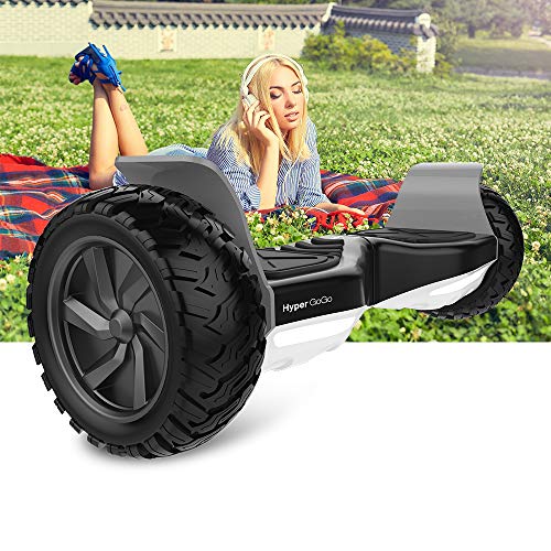 HYPER GOGO Off Road, Electric Self Balancing All Terrain Hoverboard with Built-in Speaker and LED Lights, UL2272 Certified, 8.5 Inch