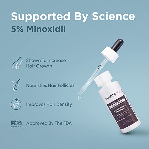 Men’s Regrowth Kit Plus: Shampoo, Conditioner, 5% Minoxidil, Leave-In Foam. Complete Anti Hair Loss and Thinning Hair Solution for Men, 1 Month Supply