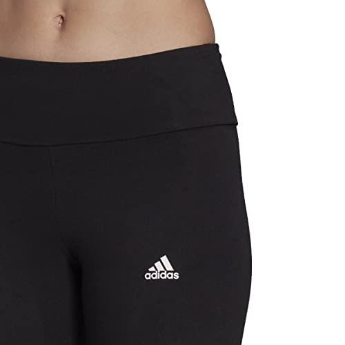 adidas womens Linear Leggings Black/White Medium