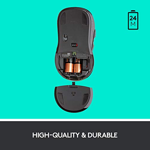 Logitech M510 Wireless Mouse in [Color] with comfortable contoured design