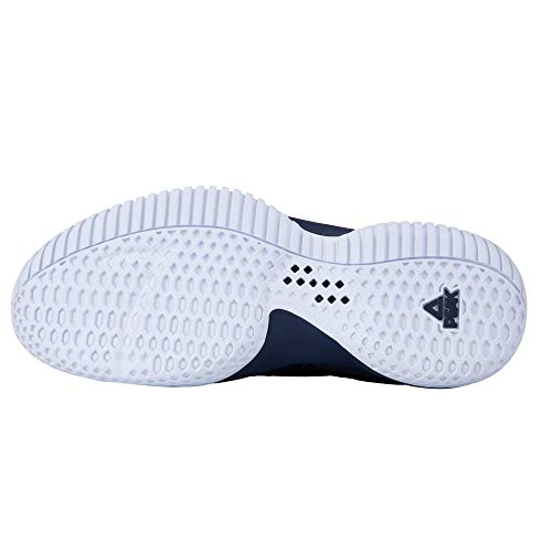 PEAK High Top Mens Basketball Shoes Lou Williams Streetball Master Breathable Non Slip Outdoor Sneakers Cushioning Workout Shoes for Fitness Navy Blue