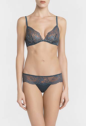La Perla, Brigitta Non-Wired Bra, 36B, Dark Blue