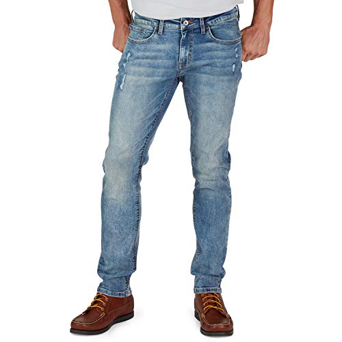 Weatherproof Vintage Men's Slim Fit Super-Soft Stretch Denim Jeans, Five Pocket